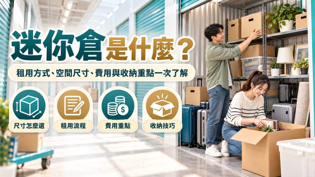 迷你倉是什麼?從租用方式、空間尺寸到收納注意事項一次了解